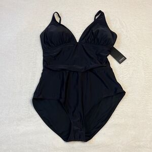 NWT Jones New York Slimming One Piece Swimsuit - Size XL
